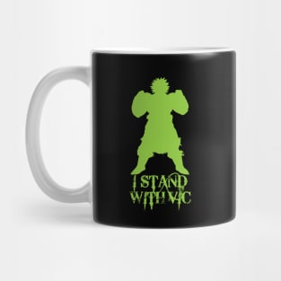 I Stand With Vic Broly Silhouette #istandwithvic #vickicksback Mug